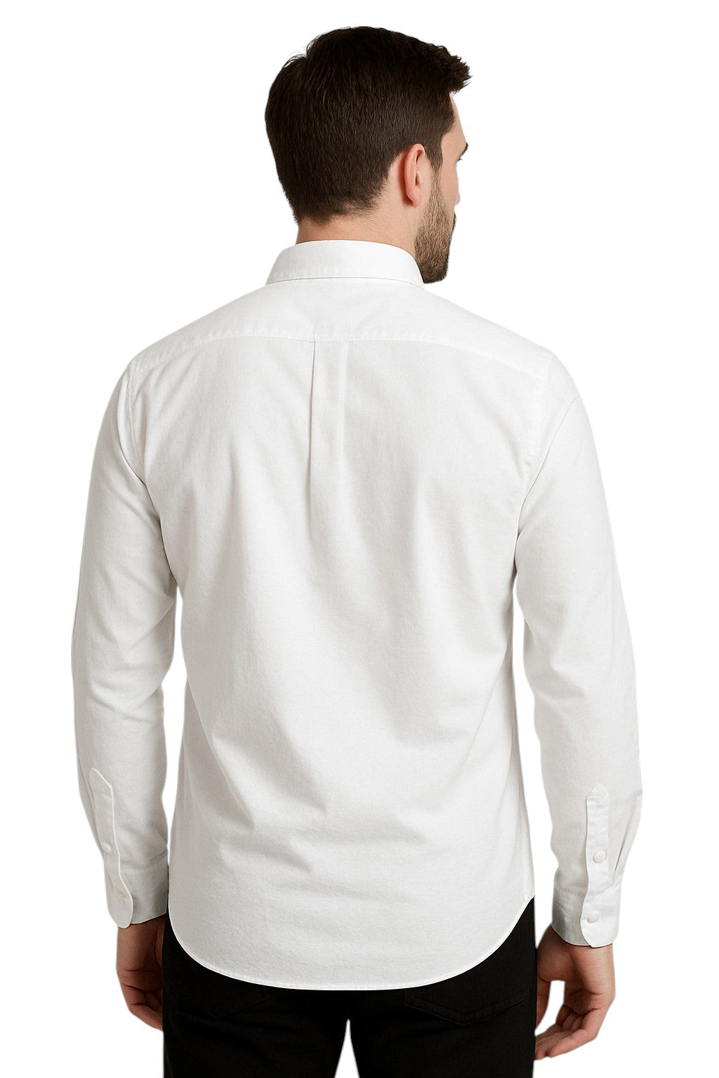 Men's Classic White Full Sleeve Cotton Shirt – Formal & Casual Wear