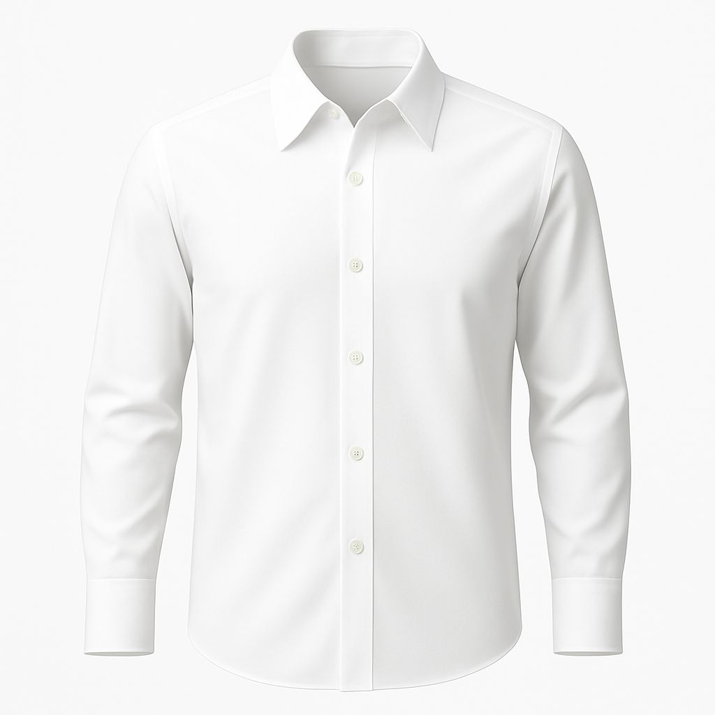 White Full Sleeve Cotton Shirt – Formal