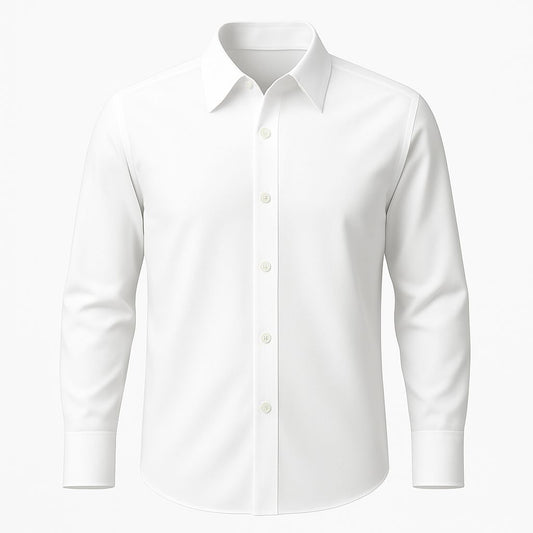 White Full Sleeve Cotton Shirt – Formal